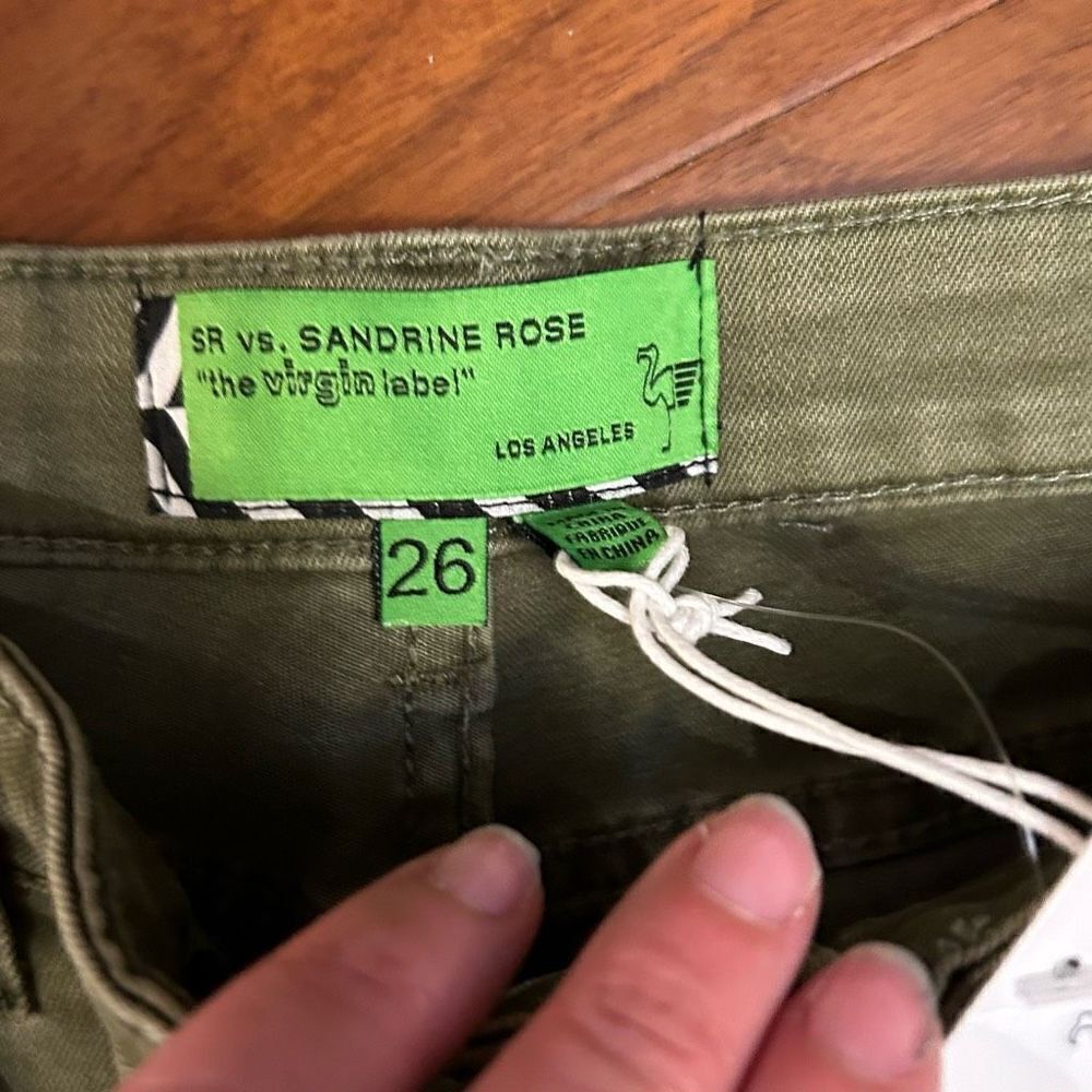 Sandrine Rose (sold by‎ Free People) skinny jeans size 26 in army - Picture 3 of 10